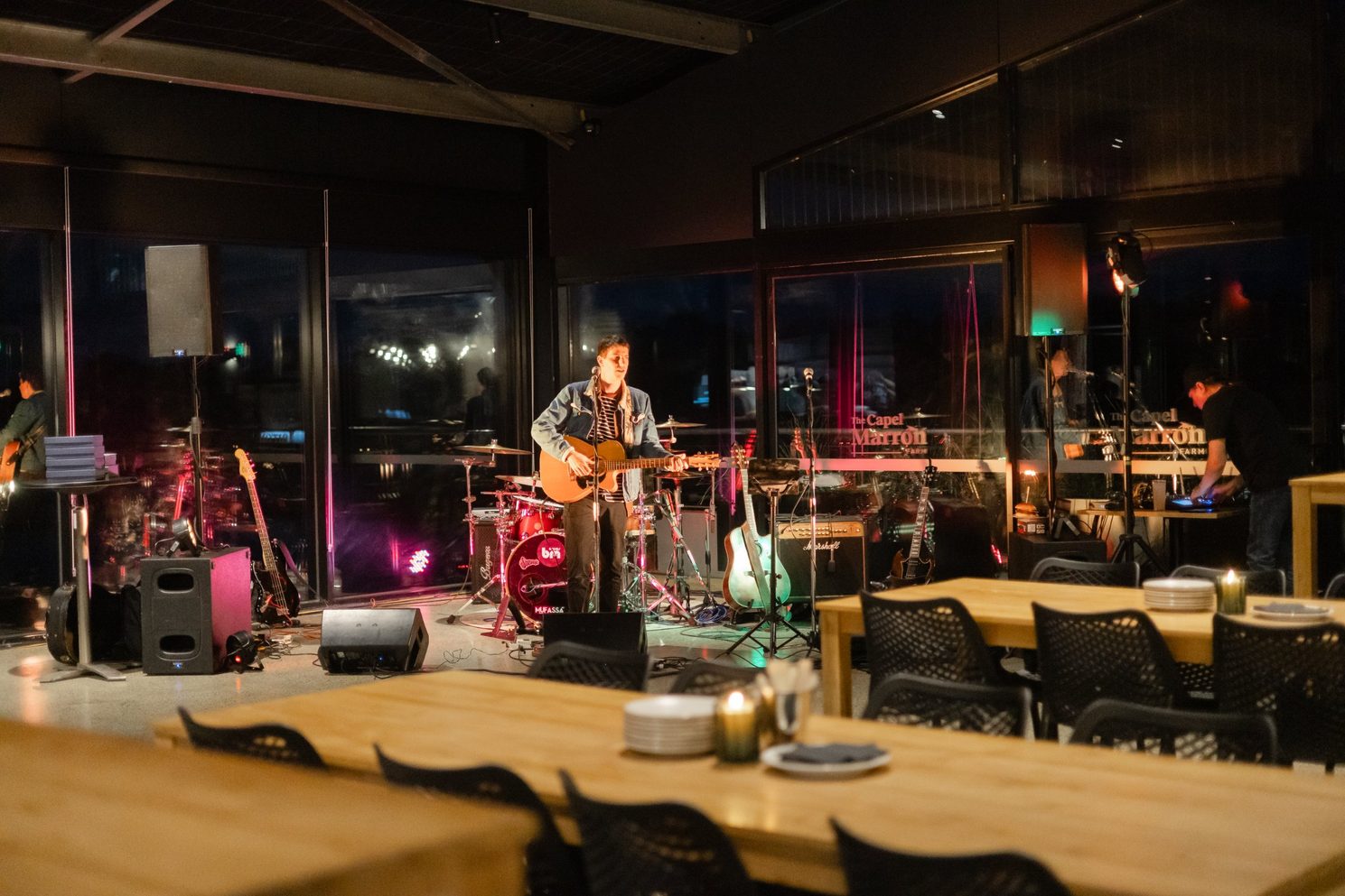 Live music in the pavilion